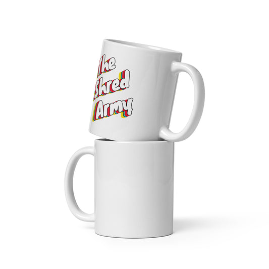 White glossy mug